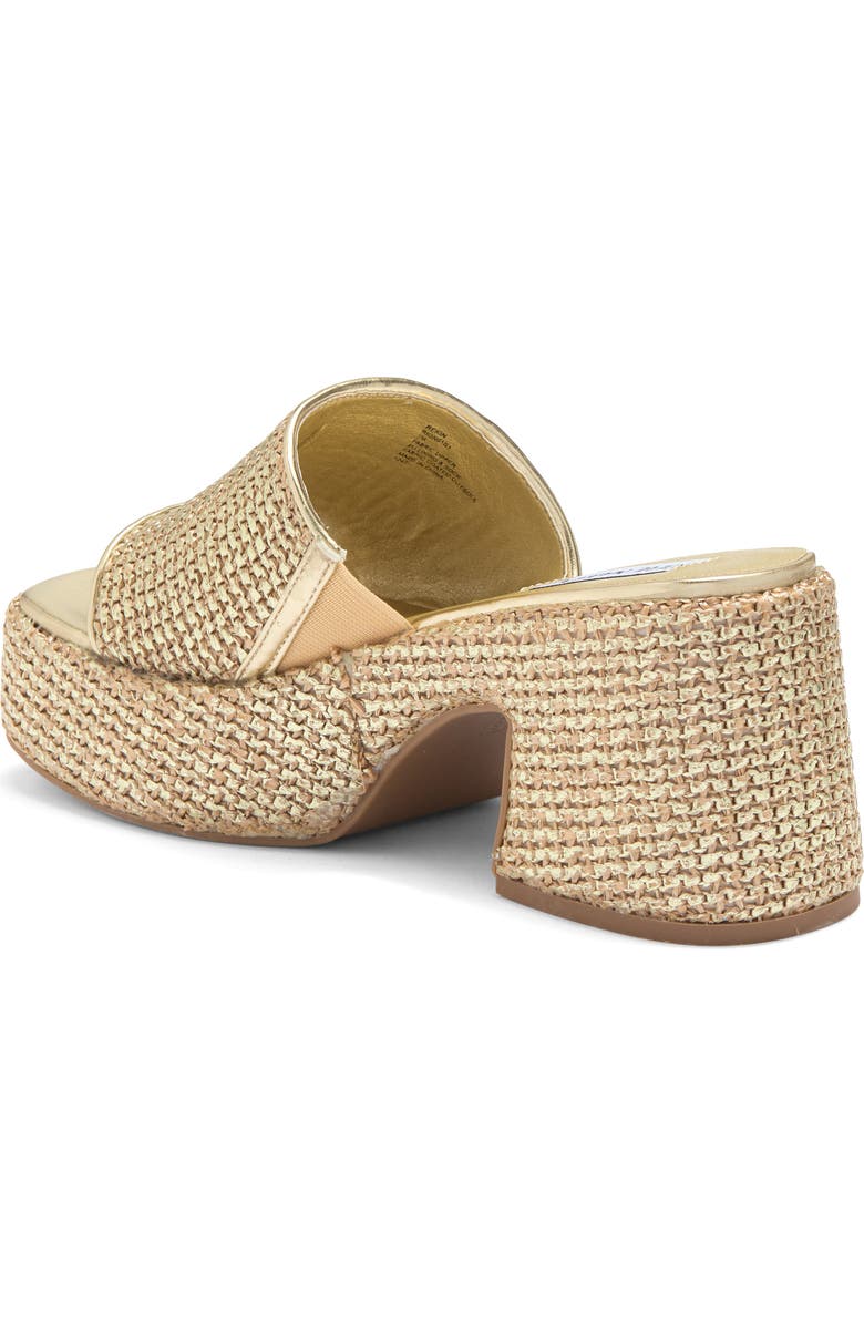 Steve Madden Reign Platform Mule, Alternate, color, Gold Multi