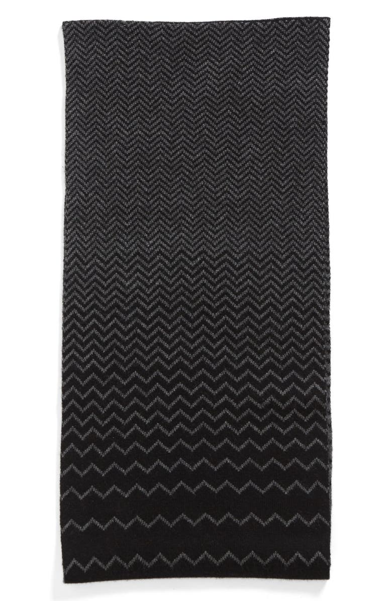 Halogen<sup>®</sup> Chevron Jacquard Wool & Cashmere Infinity Scarf, Alternate, color, 