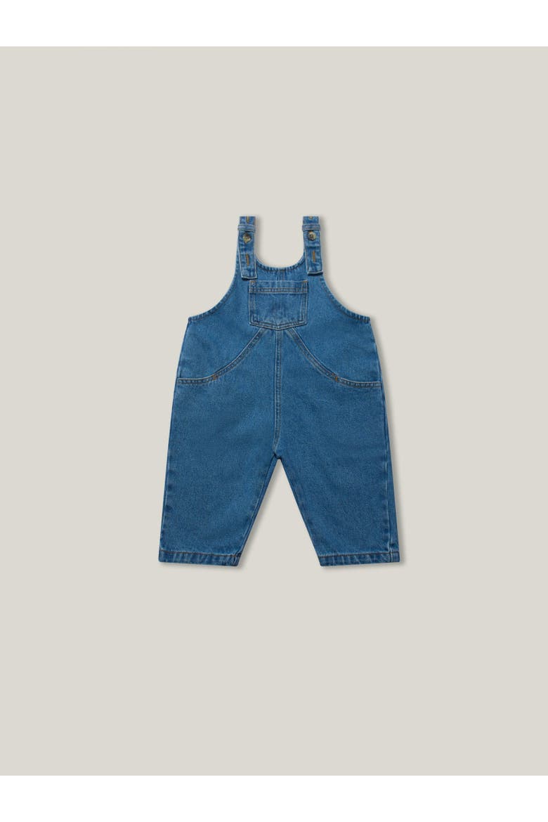 The Oversized Denim Dungaree Baby, Alternate, color, light denim