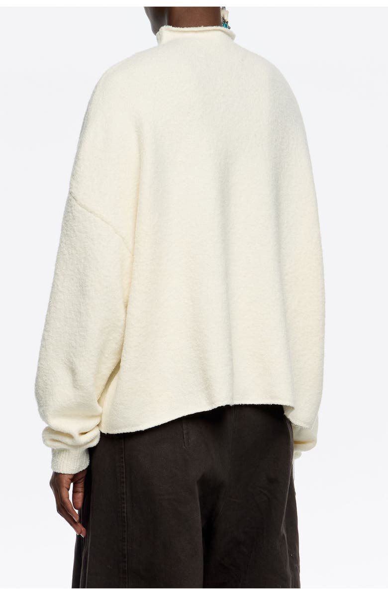 Bimba y Lola Cotton Boxy Sweater, Alternate, color, Ivory