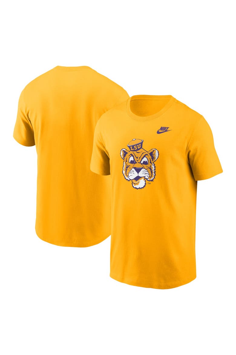 Men's Nike Gold LSU Tigers Legacy Alternate Logo T-Shirt, Main, color, Gold