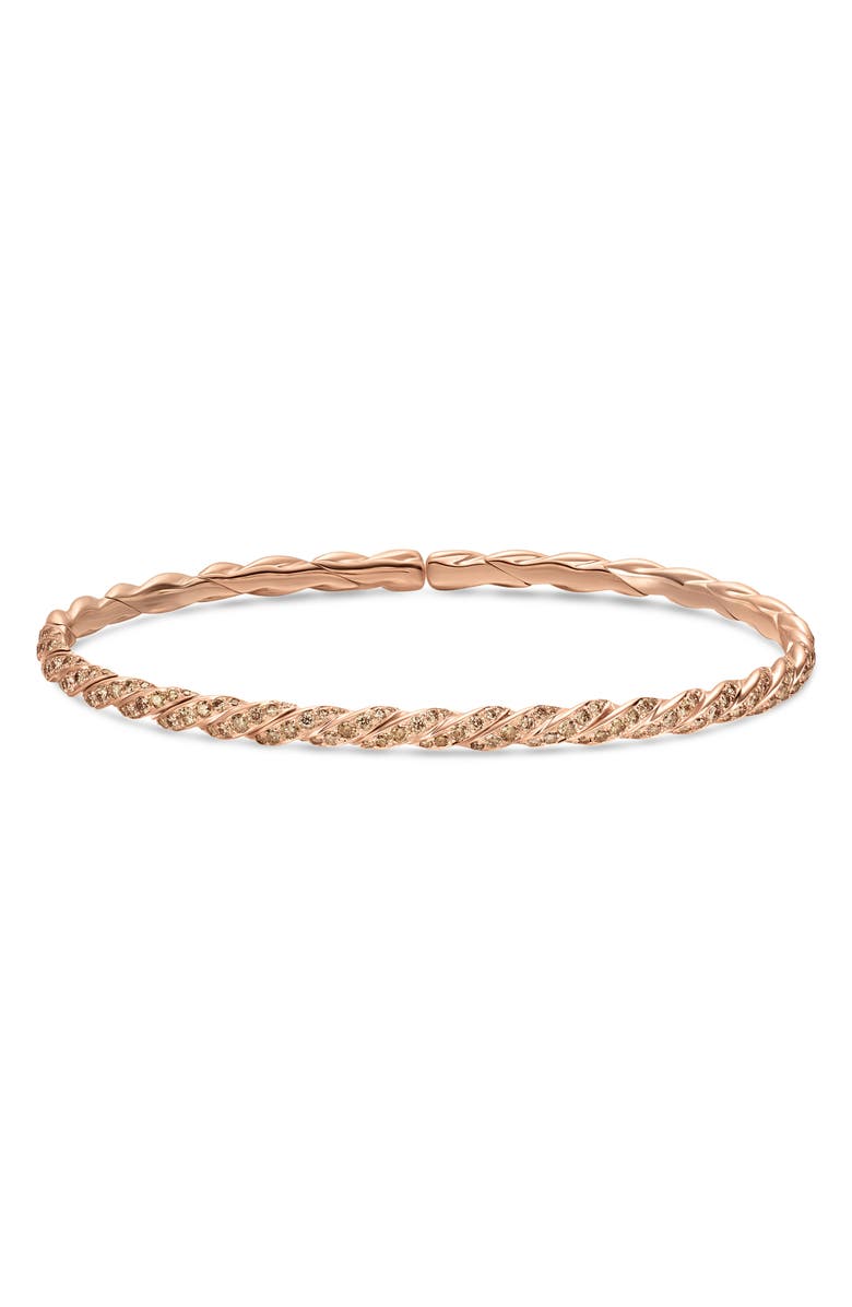 David Yurman Sculpted Cable Flex Bracelet, Alternate, color, Gold