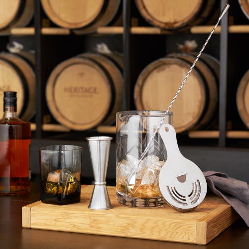 Viski Harrison 4-piece Barware Set In Silver