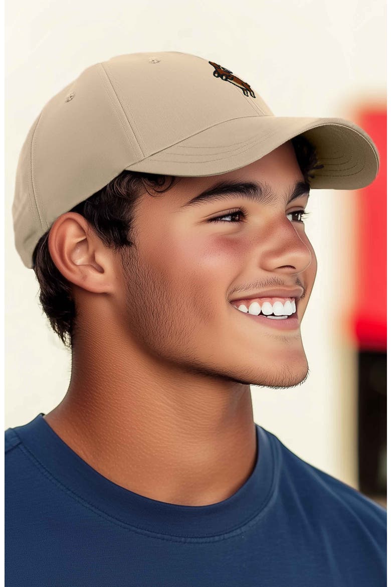 Dachshund Embroidered Dad Cap, Alternate, color, Khaki