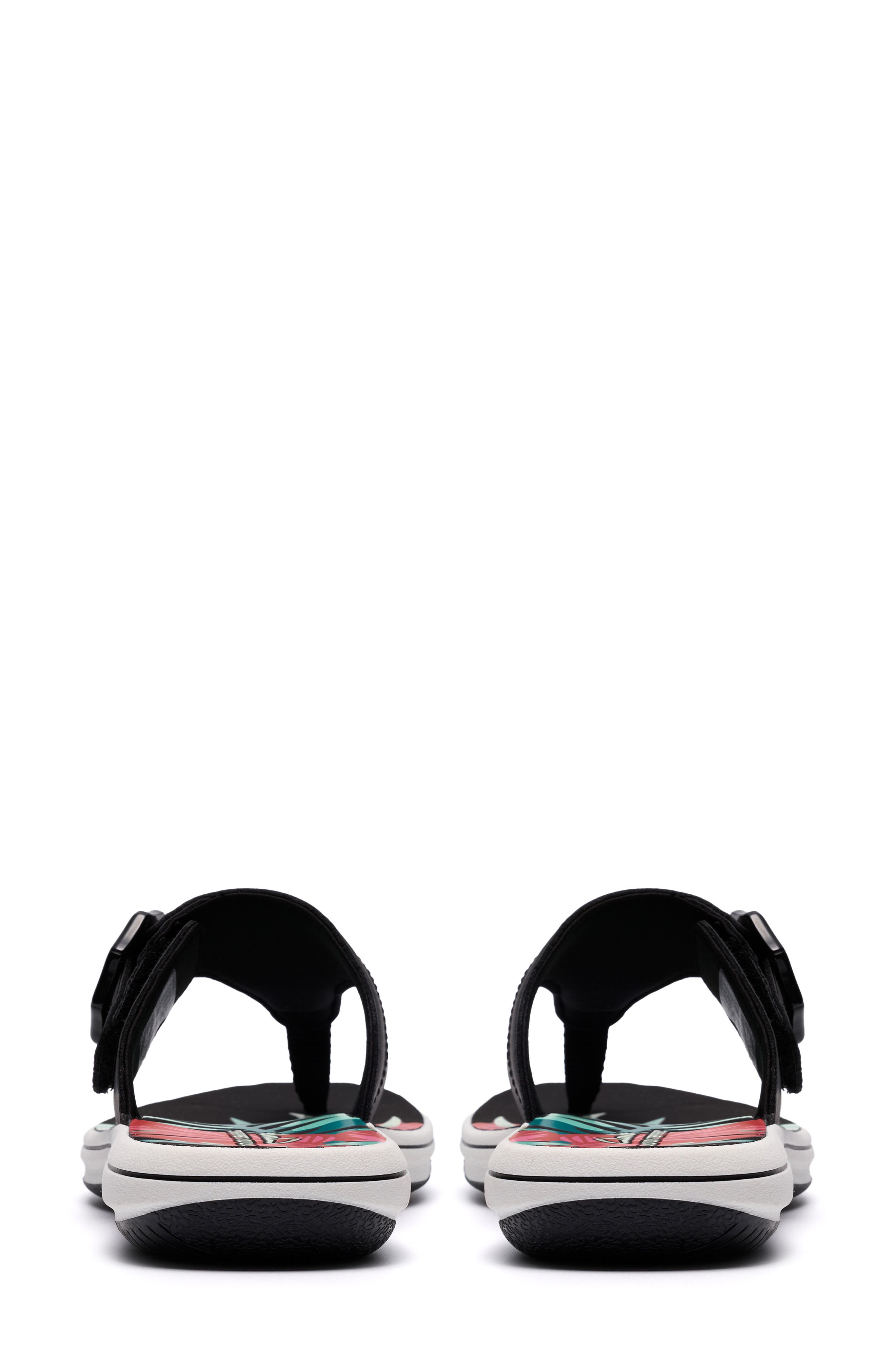 Clarks<sup>®</sup> Breeze Cove Flip Flop, Alternate, color, Black