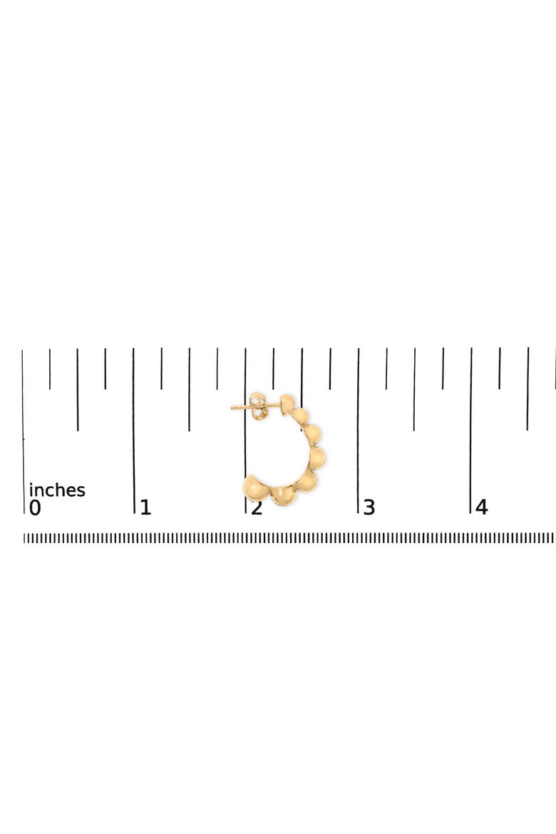 Gold Vermeil Diamond Accent Bold Earring, Alternate, color, Silver