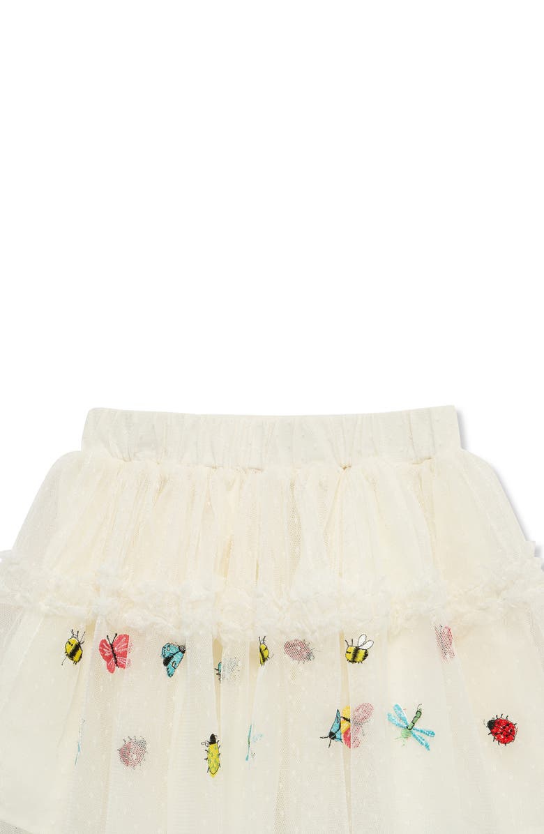 Peek Aren't You Curious Kids' Bug Embroidered Puff Sleeve Top & Tulle Skirt Set, Alternate, color, 