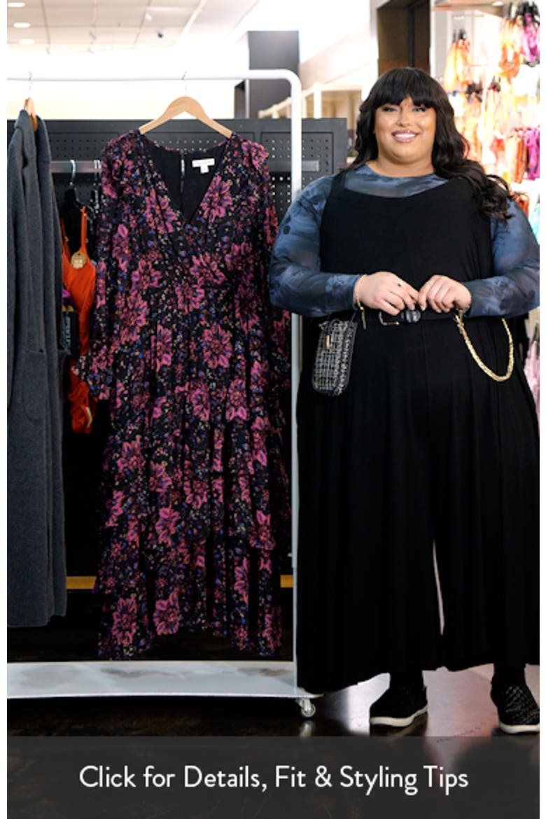 Tiered Ruffle Faux Wrap Maxi Dress video