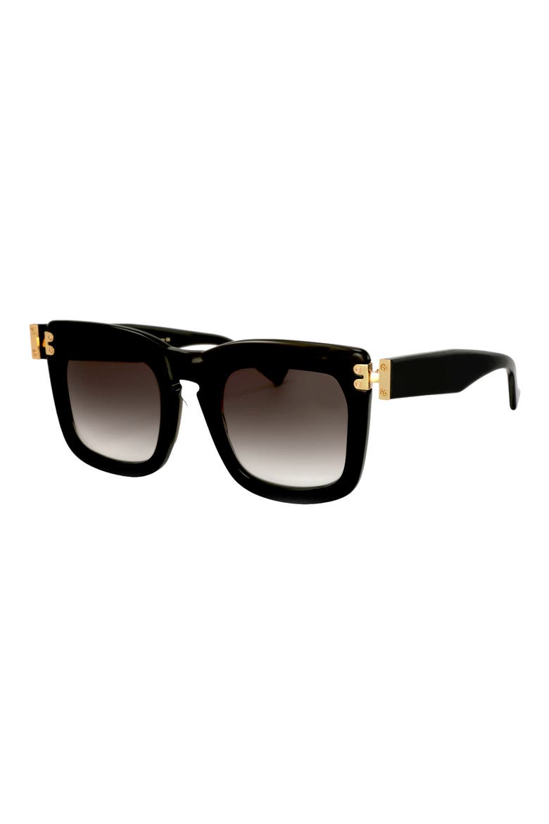 Blitz 49MM Round Sunglasses, Alternate, color, BLACK/ GREY
