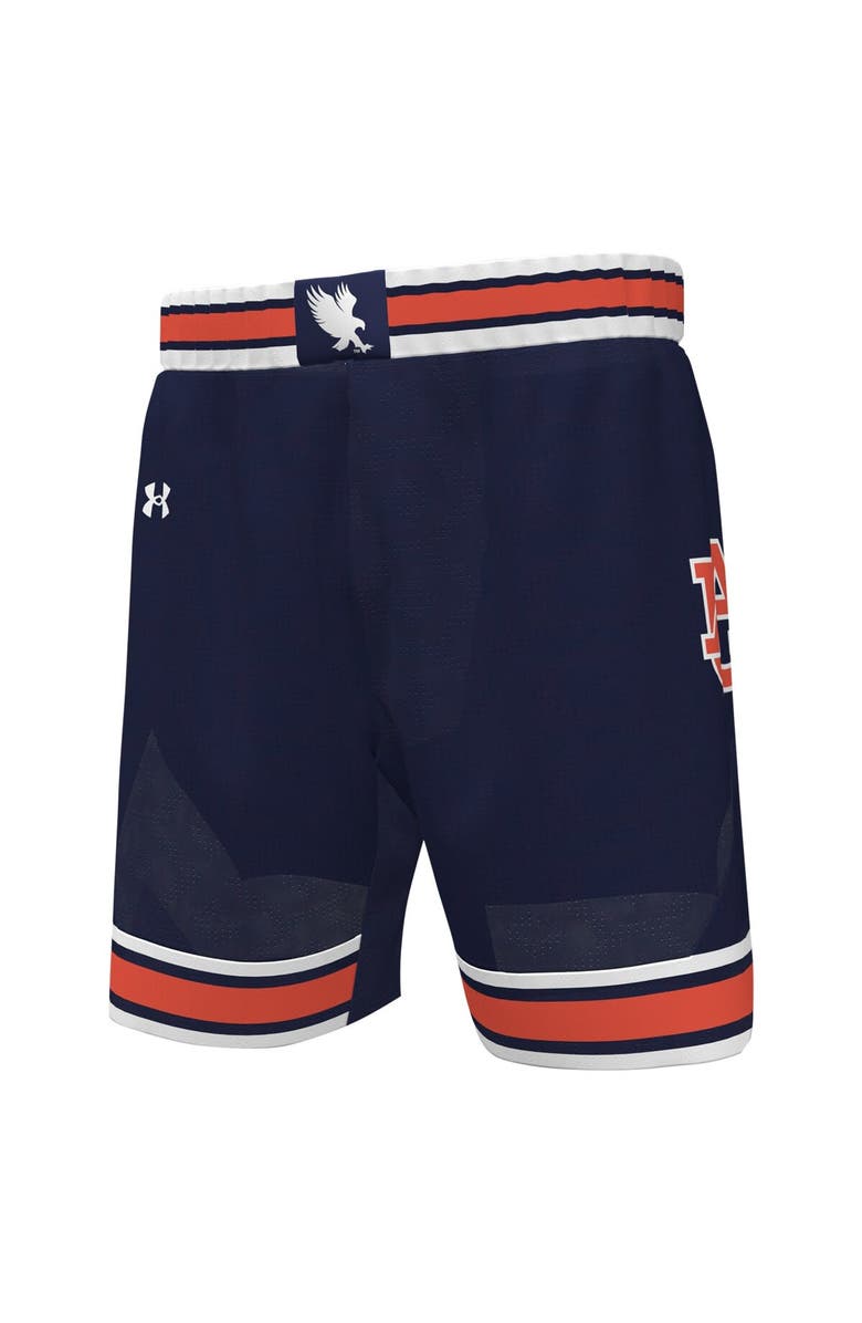 Under Armour Men's Under Armour  Navy Auburn Tigers Replica Basketball Shorts, Alternate, color, Navy