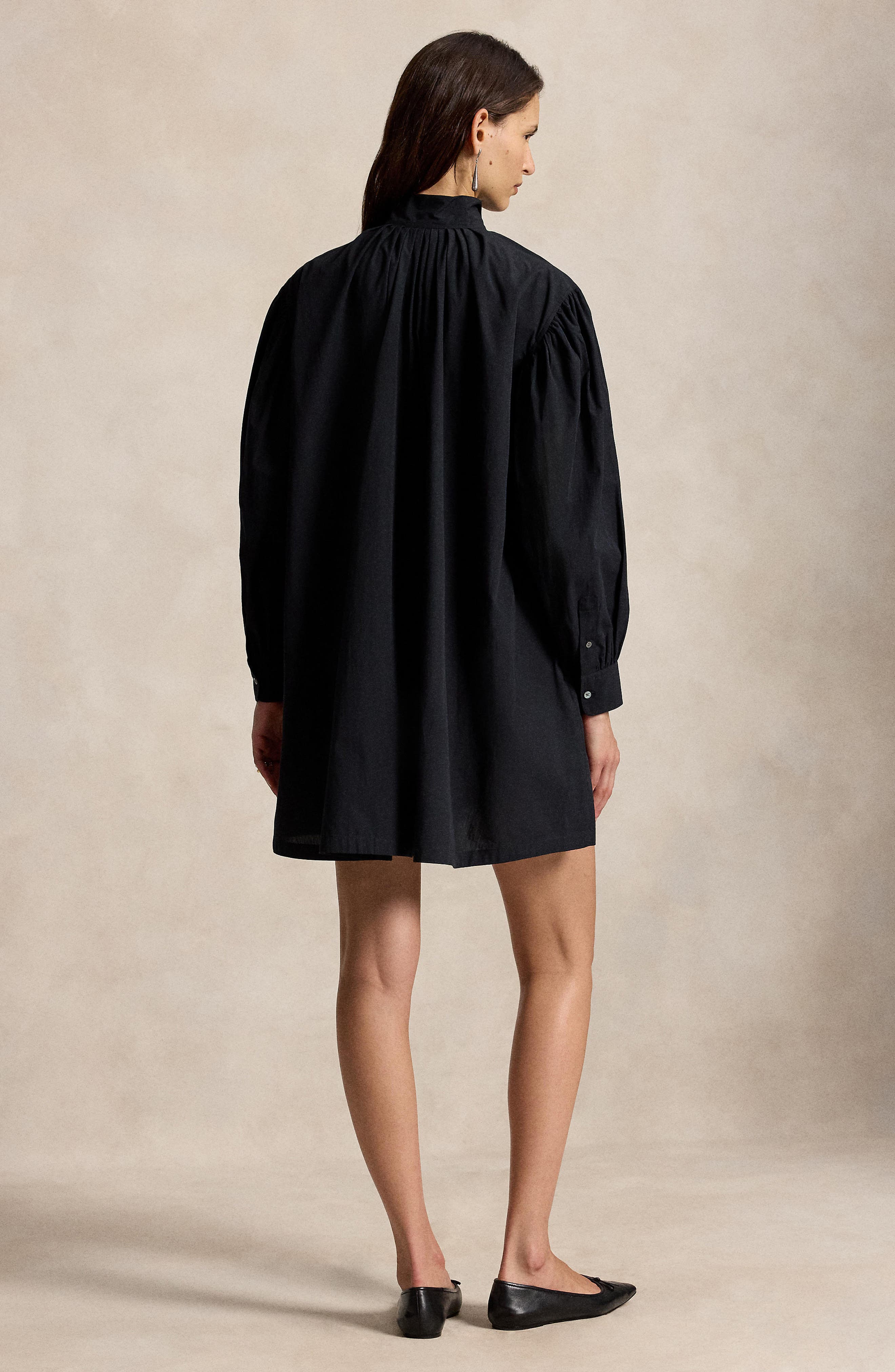 Polo Ralph Lauren Long Sleeve Cotton Minidress (Women) | Nordstrom
