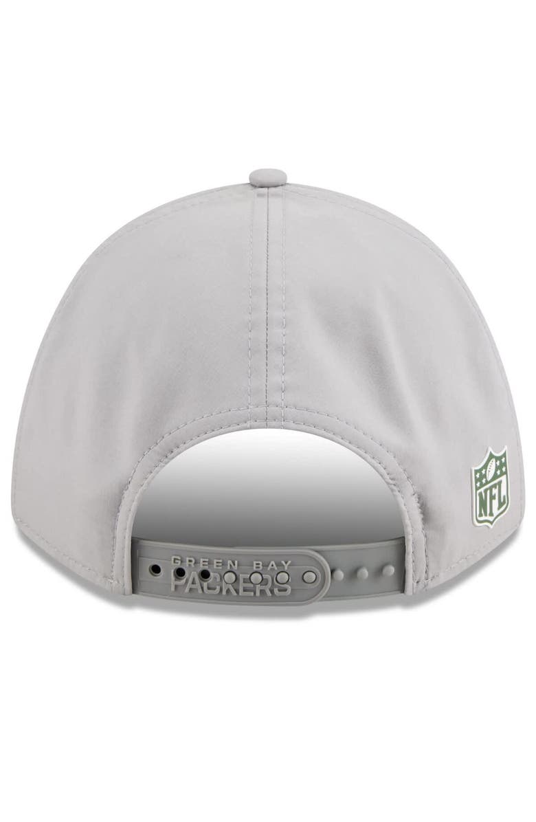 New Era Men's New Era Gray Green Bay Packers 2025 Sideline M-Crown 9FORTY Adjustable Hat, Alternate, color, Gray