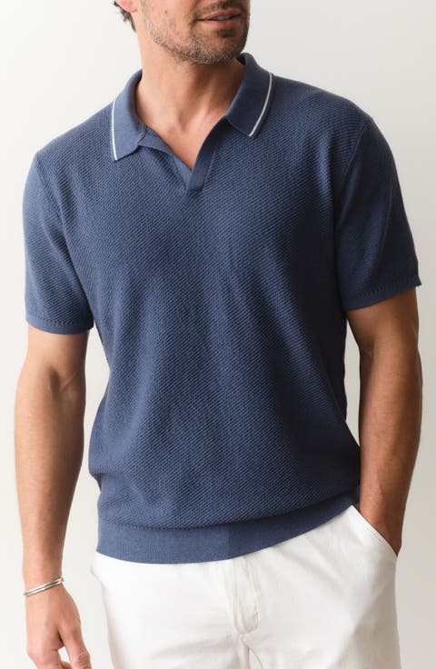 Greyson Short Sleeve Polo Sweater