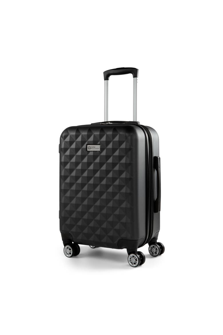 Manhattan 3 Piece Hardside Luggage Set, Alternate, color, Black