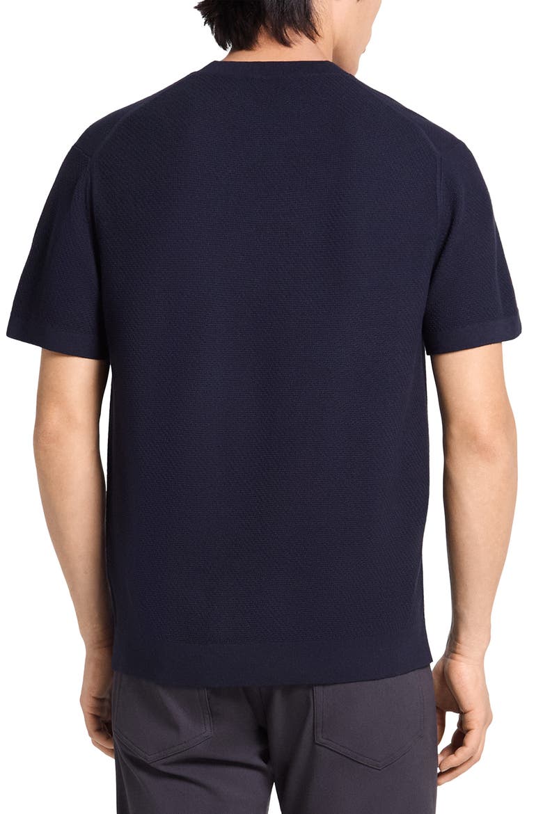Soris Waffle Crewneck T-Shirt, Alternate, color, BALTIC