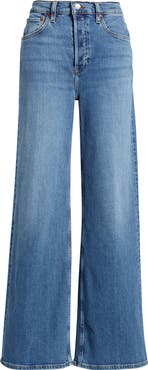 Re/Done High Waist Wide Leg Jeans