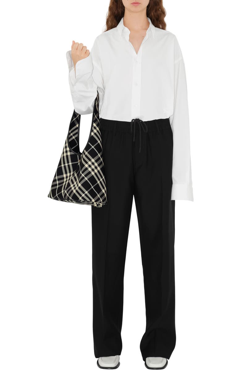 Burberry Small Check Shoulder Bag, Alternate, color,