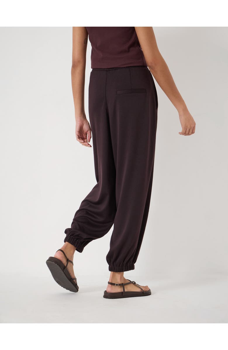 Hush Sephy Bubble Hem Jersey Pants, Alternate, color, Dark Wine Red