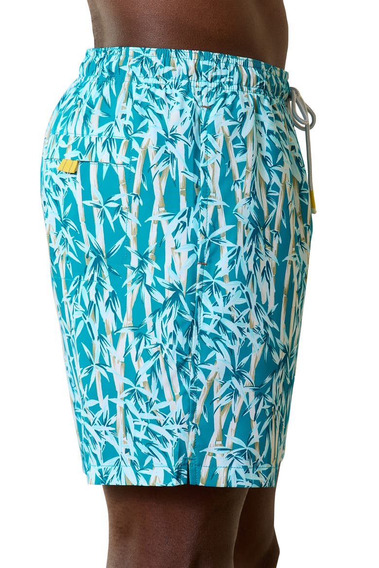 Naples Blues Swim Trunks, Alternate, color, TROPICAL TURQUOISE