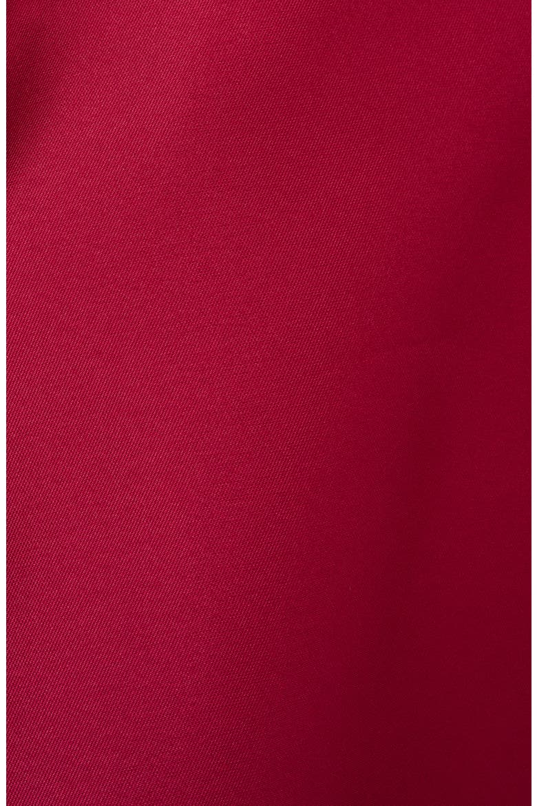 Mikado 3D Petal Fit & Flare Dress, Alternate, color, RED PLUM
