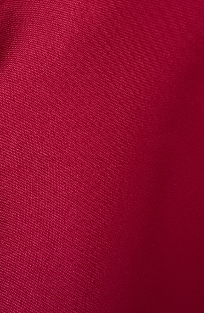 Adrianna Papell Mikado 3D Petal Fit & Flare Dress, Alternate, color, Red Plum