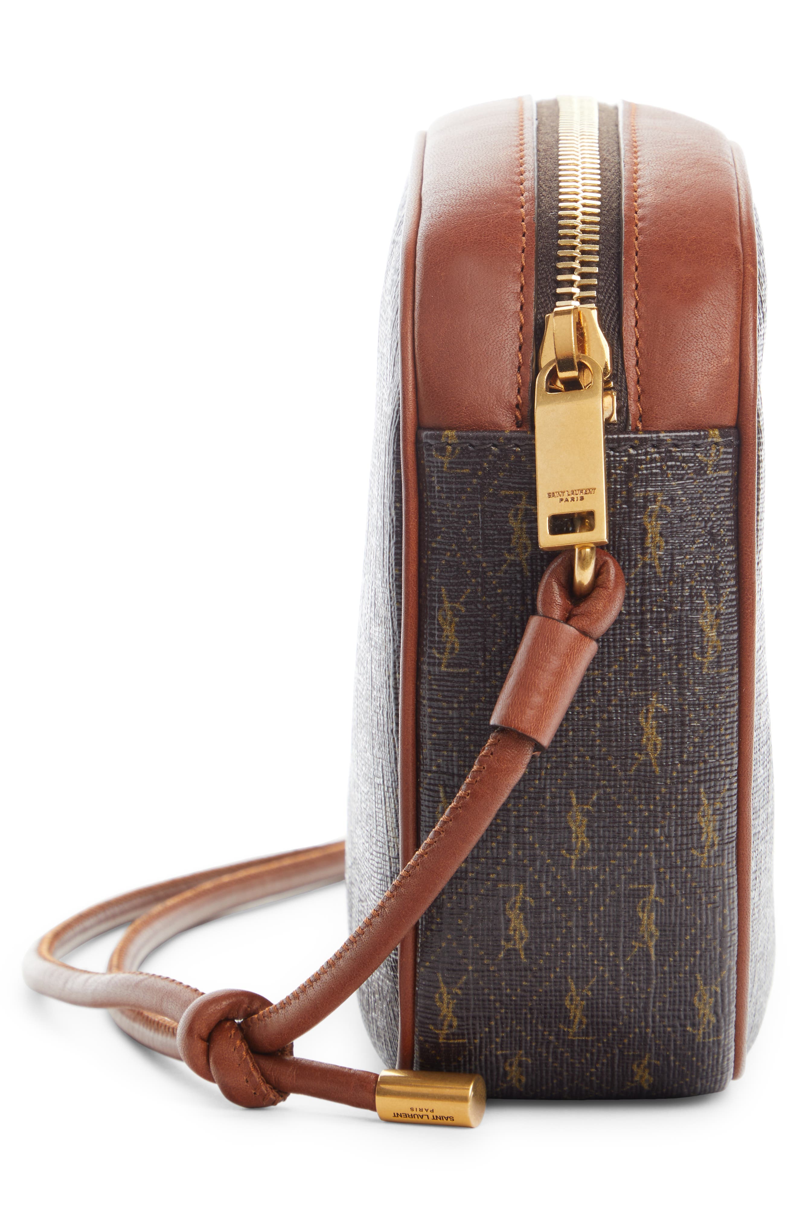 Saint Laurent Small Le Monogramme Coated Canvas Camera Bag, Alternate, color, 