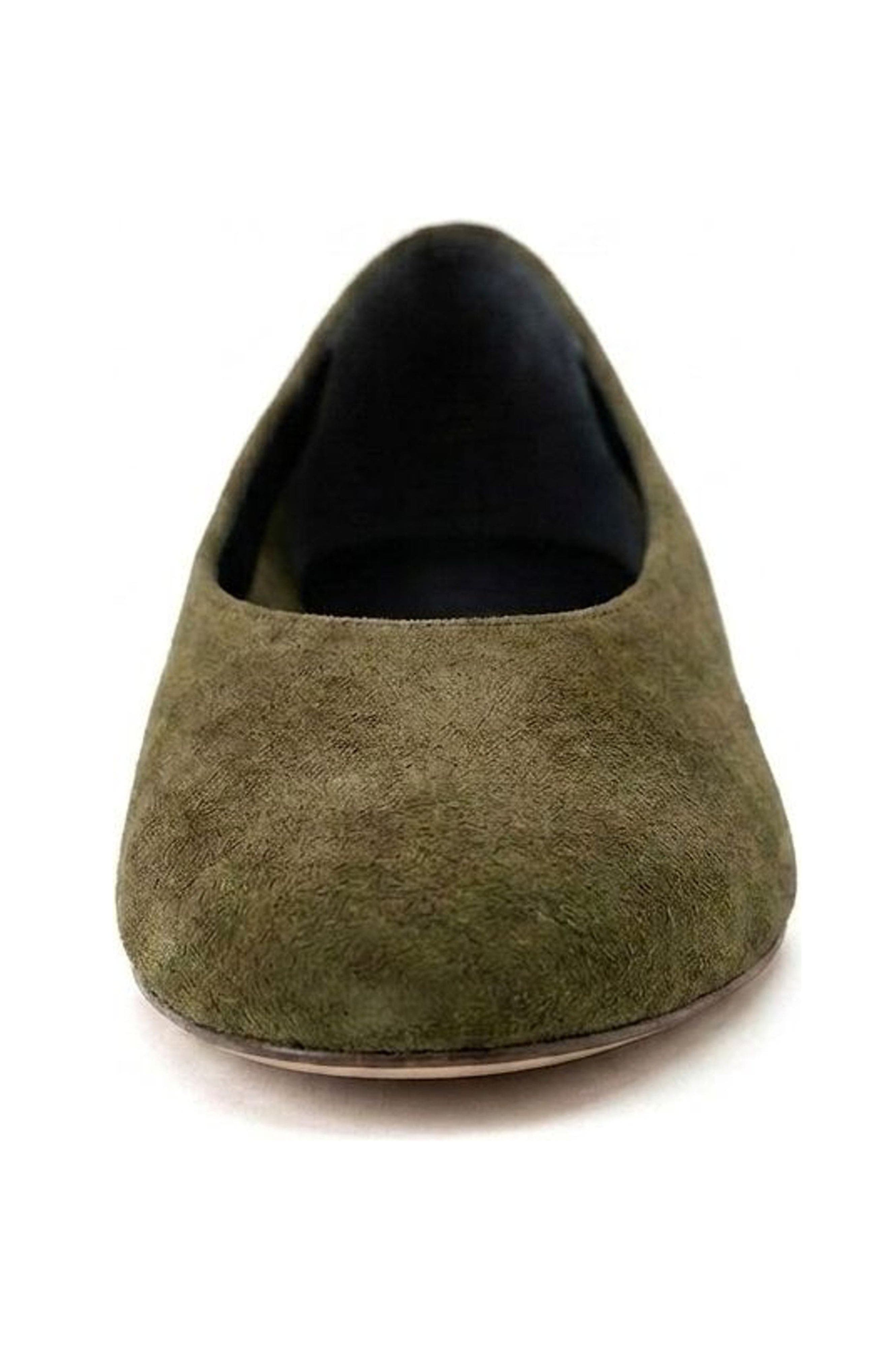 Lucrecia Ballet Flat, Alternate, color, Hunting Green
