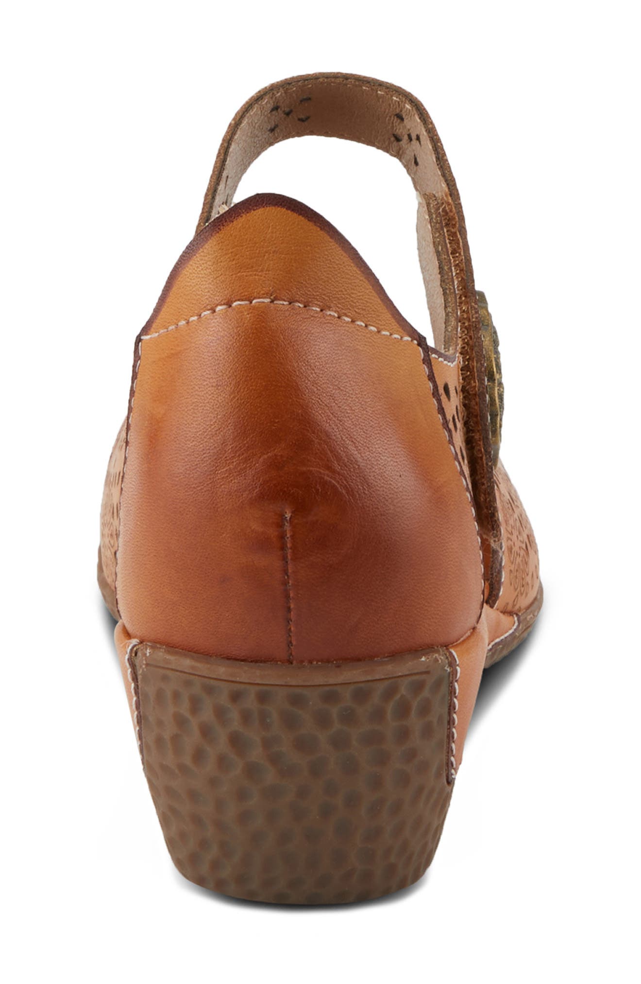 L'Artiste by Spring Step Americana Ankle Strap Clog, Alternate, color, Camel