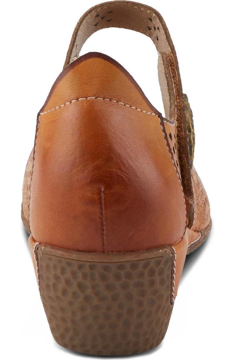 L'Artiste by Spring Step Americana Ankle Strap Clog, Alternate, color, Camel