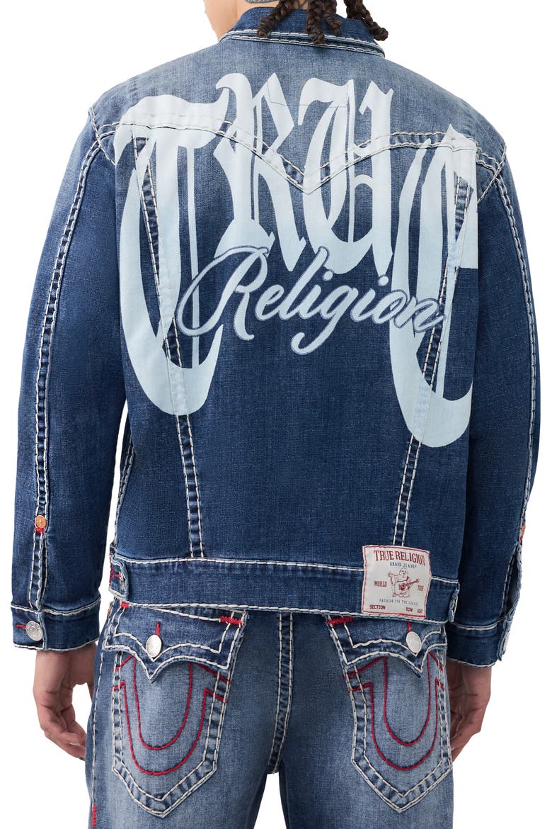 Jimmy Super T Oversize Button-Up Trucker Jacket, Alternate, color, NOCTURNE DRIVE DARK WASH