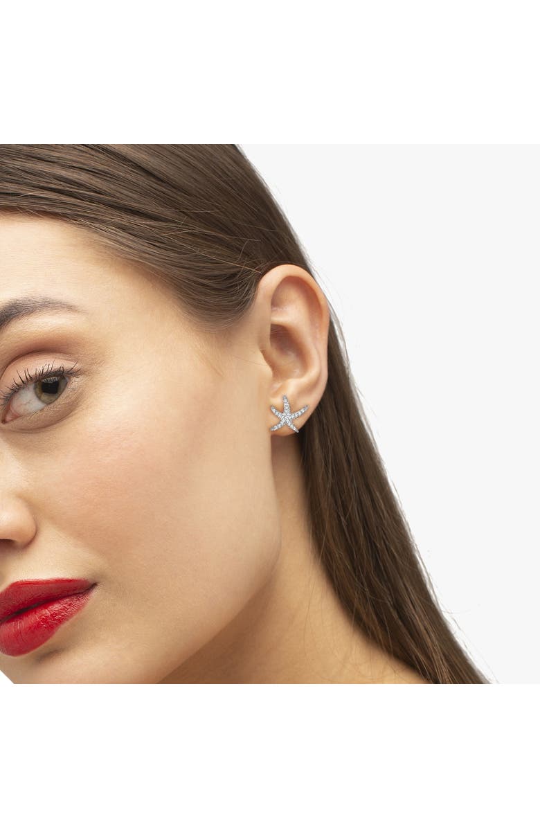 ALLUREZ Diamond Starfish Earrings 14k, Alternate, color, Diamonds