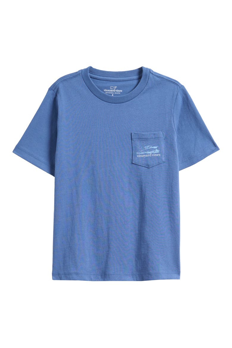 Kids' Sea ya Later Pocket Graphic T-Shirt, Main, color, MOONSHINE