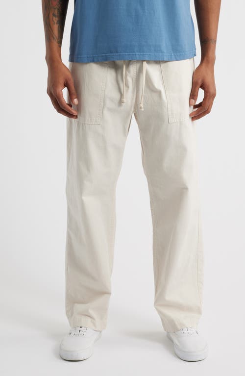 Service Works Organic Cotton Ripstop Drawstring Chef Pants In Bone