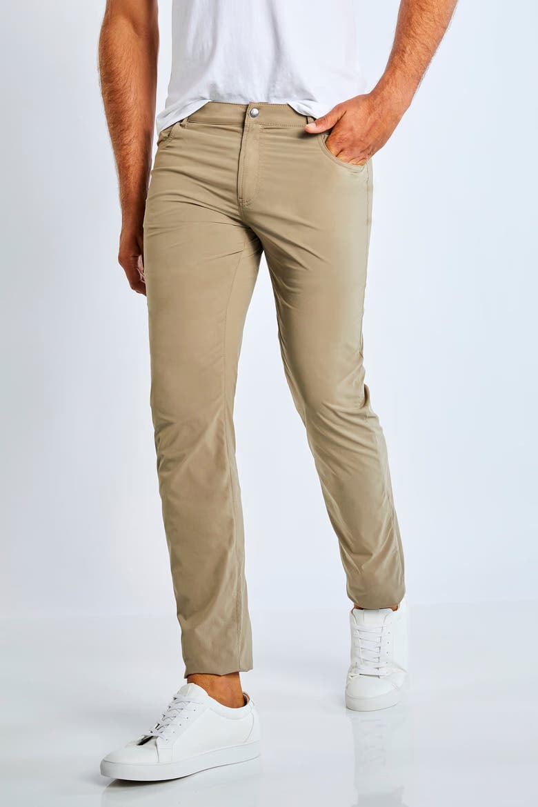 Alessio Five Pocket Jean Style Pant, Main, color, Khaki