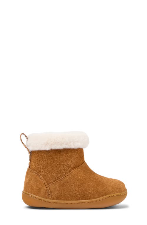 Camper Kids' Peu Cami First Walker Faux-fur Lined Bootie In Animal Print