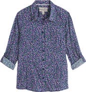 Seasalt Cornwall Larissa Printed Organic Cotton Button-Up Shirt