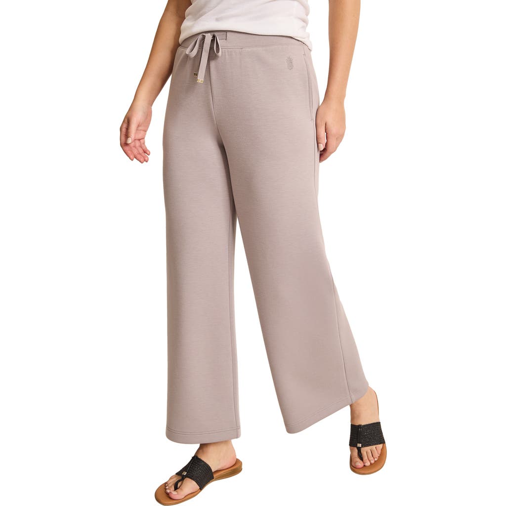 Tommy Bahama Palm Voyage Wide Leg Pants In Grey Jasper