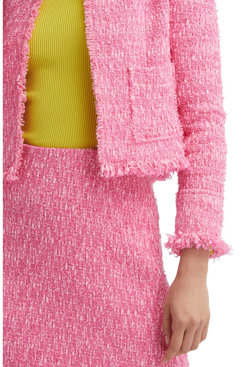 Ribbon Tweed Jacket, Alternate, color, AZALEA