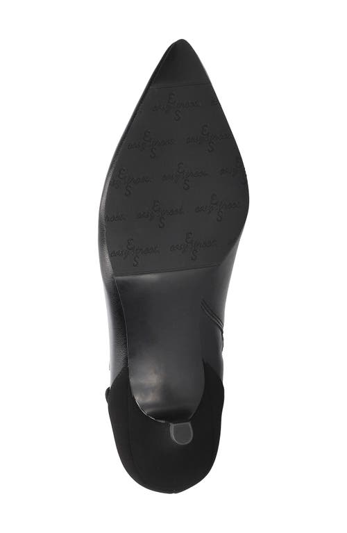 Easy Street Jinx Pointed Toe Kitten Heel Bootie In Black