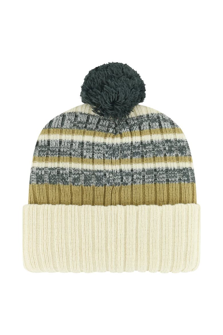 Men's '47 Cream Vegas Golden Knights Tavern Cuffed Knit Hat with Pom, Alternate, color, Cream