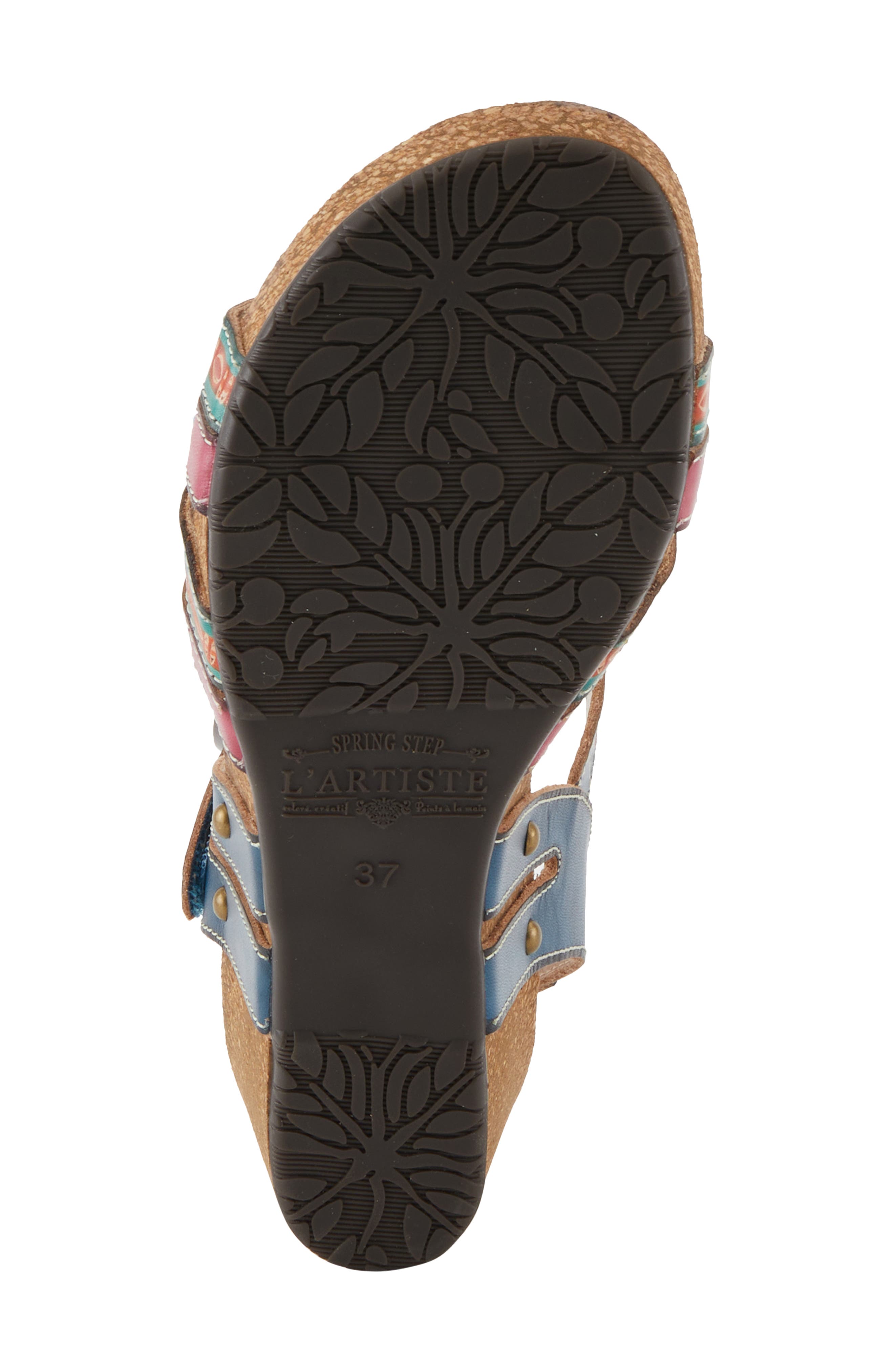 L'Artiste by Spring Step Bosquet Ankle Strap Platform Wedge Sandal, Alternate, color, 