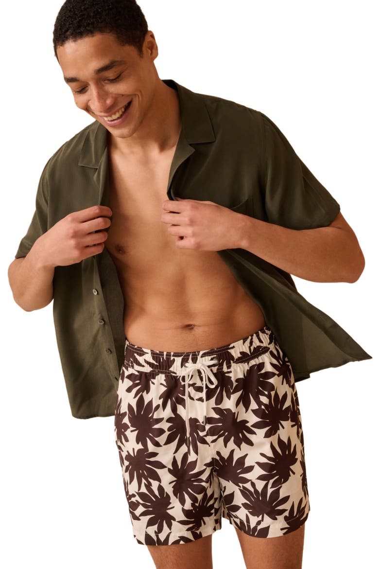 Classic Charles 5" Swim Trunk, Alternate, color, Egret