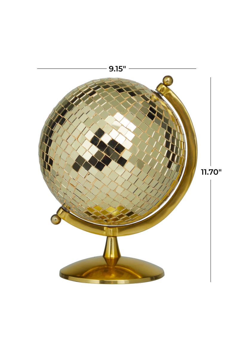 Novogratz Gold Stainless Steel Globe, Alternate, color, 
