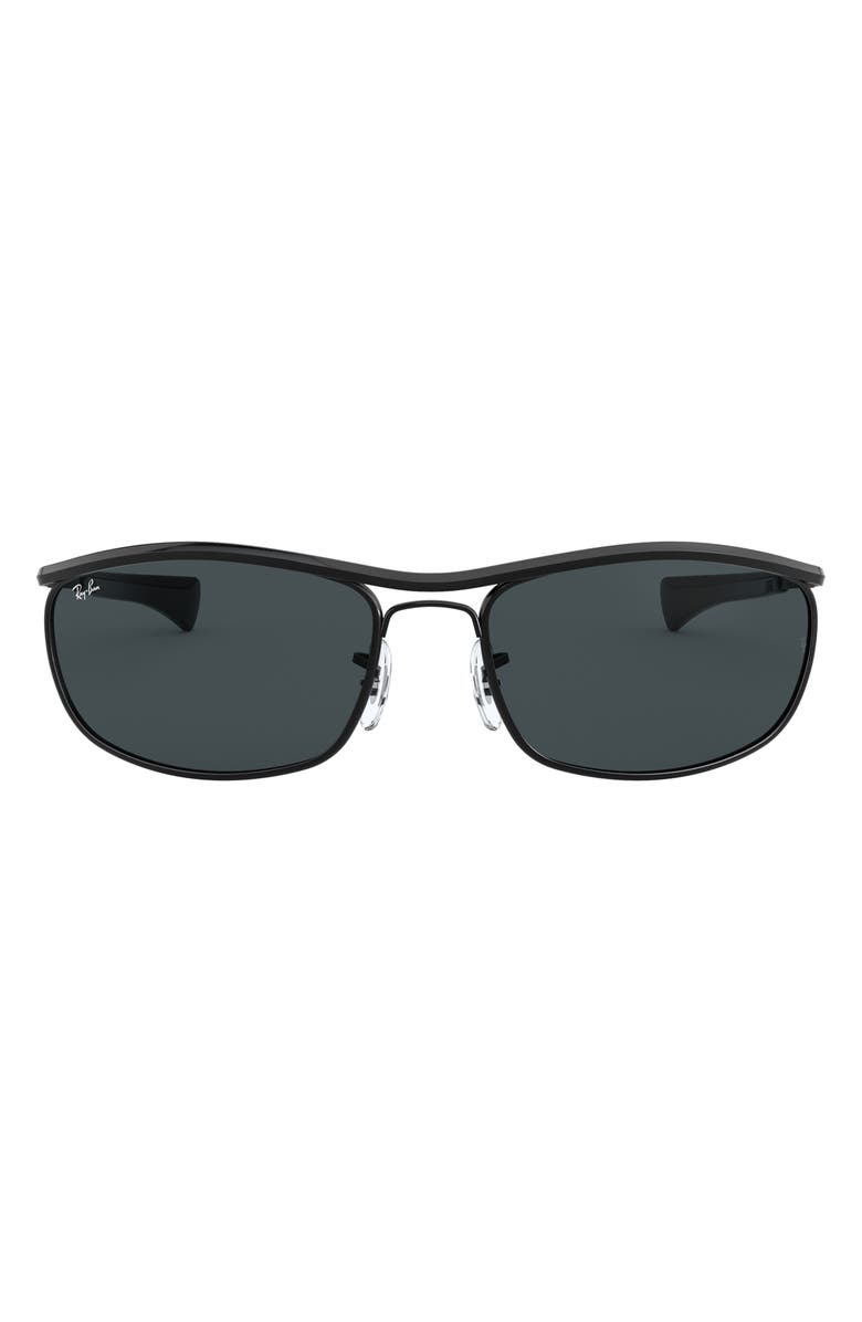 Ray-Ban 62mm Oversize Rectangular Sunglasses, Main, color, 