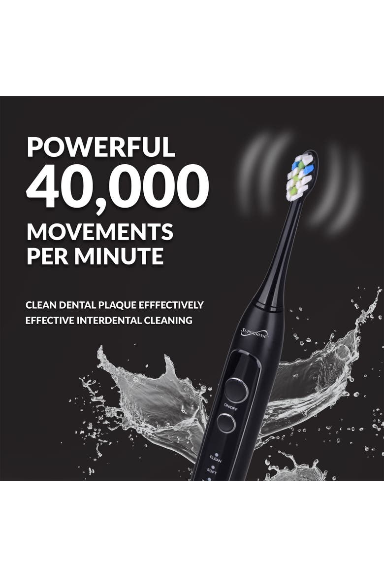 Sonic Advance Wireless Rechargeable Toothbrush in Black, Alternate, color, Black