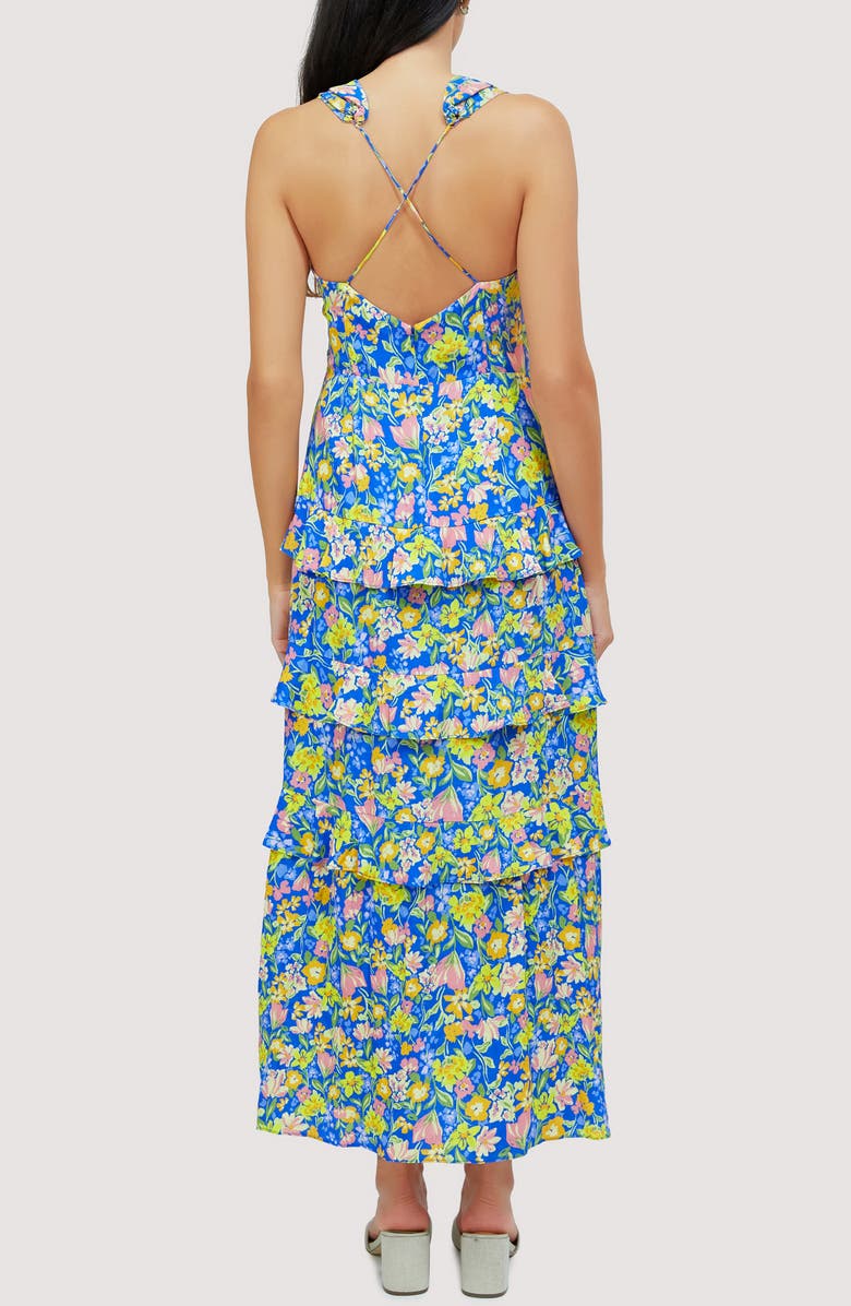 Lost + Wander Escapade Floral Tiered Maxi Sundress, Alternate, color,