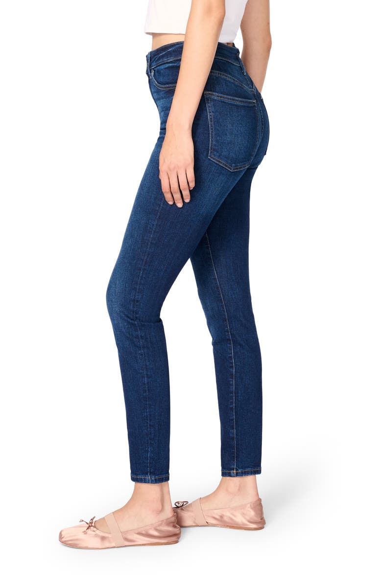 WARP+WEFT High Waist Skinny Jeans, Alternate, color, Twilight