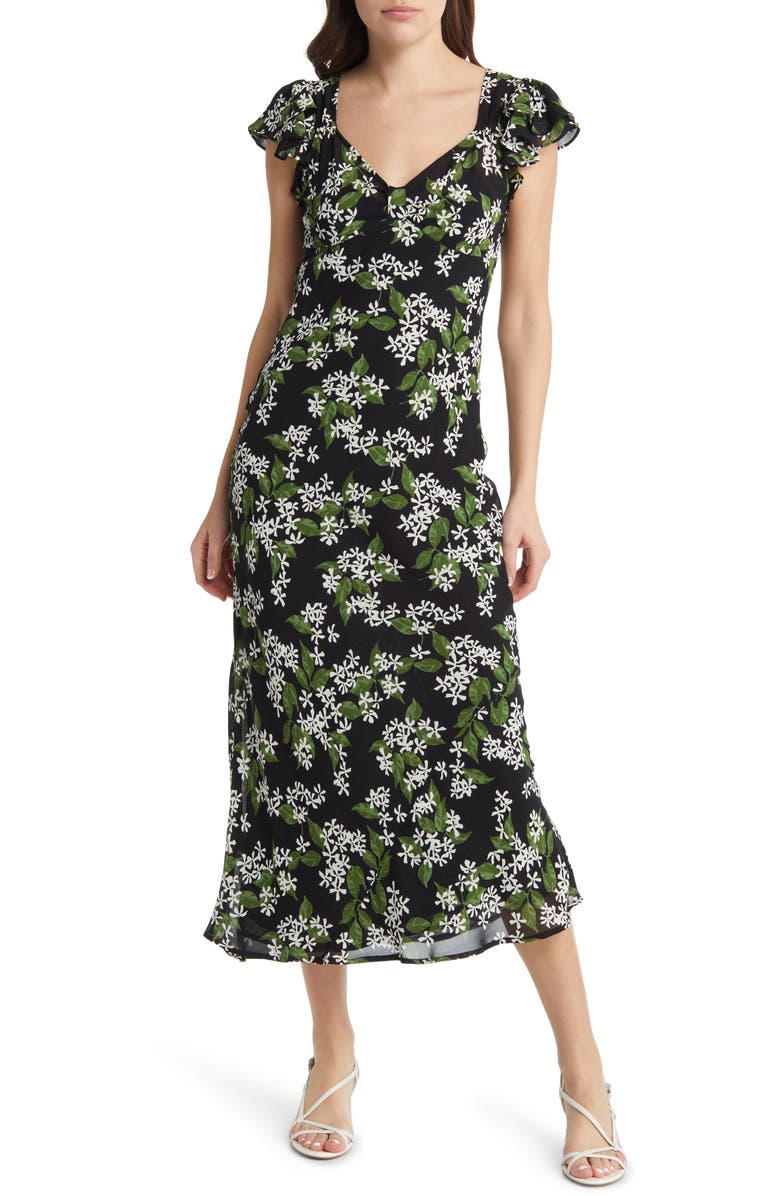 Reformation Lisola Midi Dress, Main, color,
