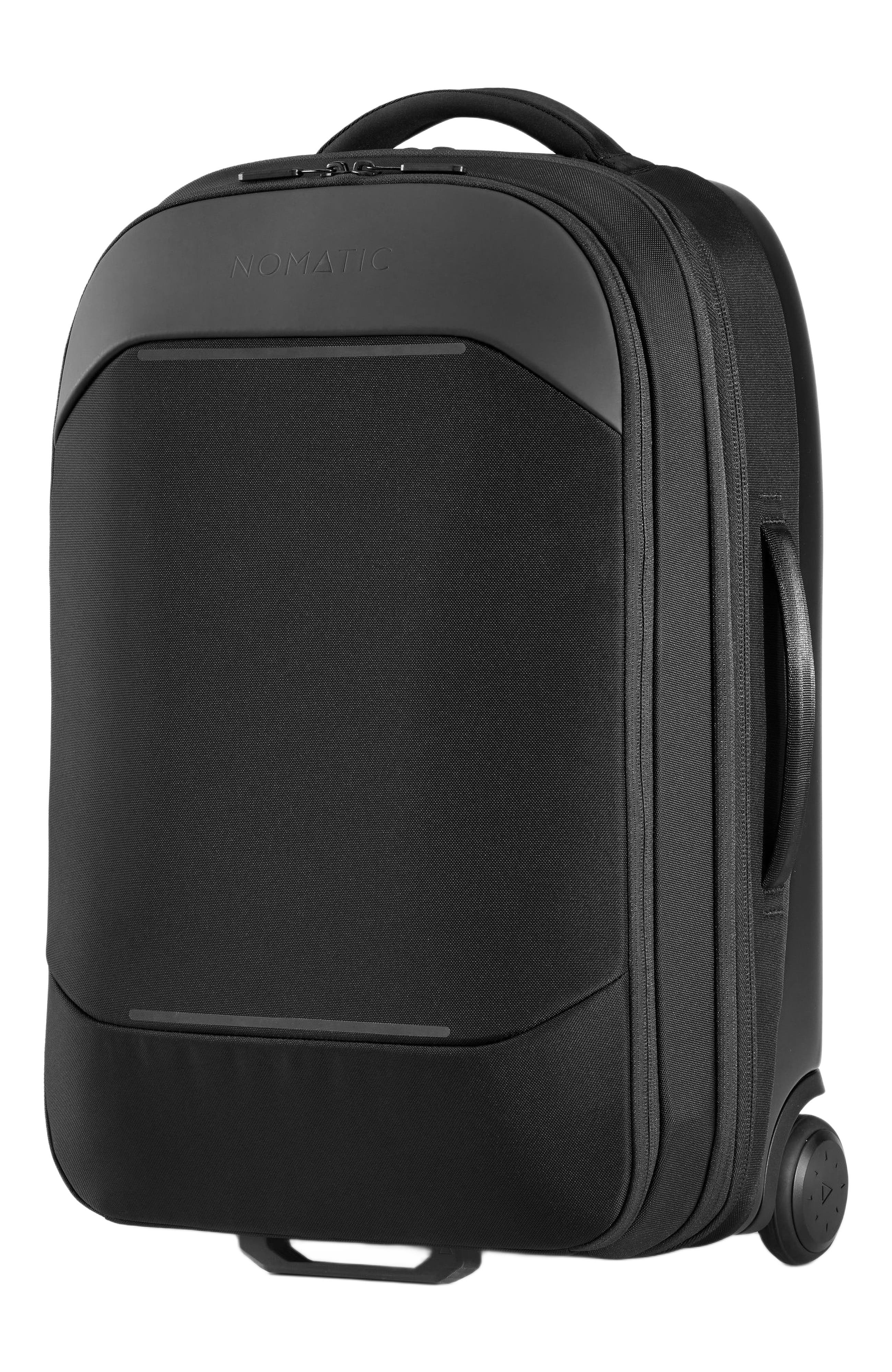 NOMATIC Carry-On 37L w/ 8L Built-In Expansion -- Premium  Roller Luggage, Alternate, color, Black