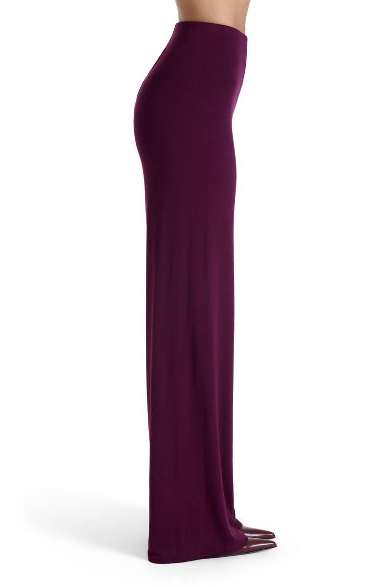 Naked Wardrobe Pull-On Wide Leg Pants, Alternate, color, Dark Plum